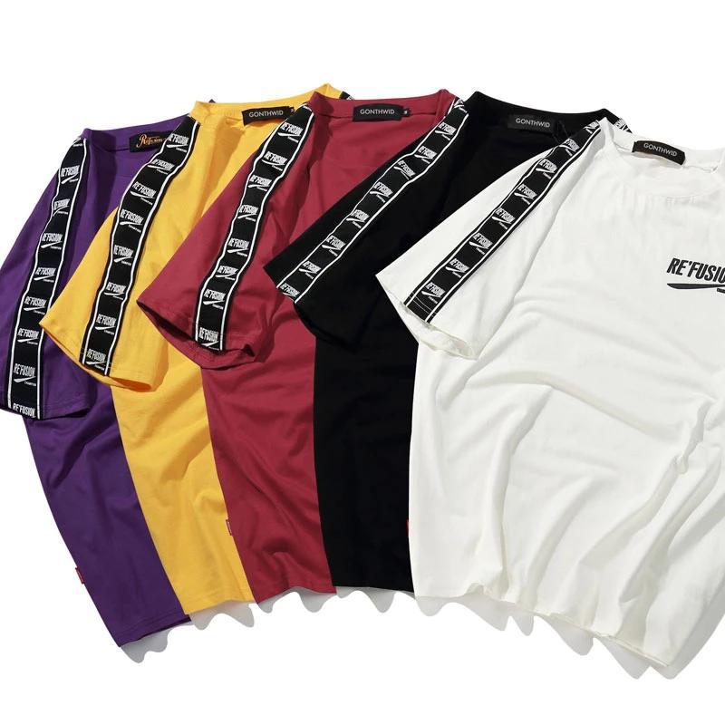 "RE'FUSION" T-shirt Rouge Imprimé Streetwear - URB1™ - URB1™ Vêtements Streetwear mode boutique streetwear shop