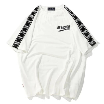 "RE'FUSION" T-shirt Blanc Imprimé Streetwear - URB1™ - URB1™ Vêtements Streetwear mode boutique streetwear shop
