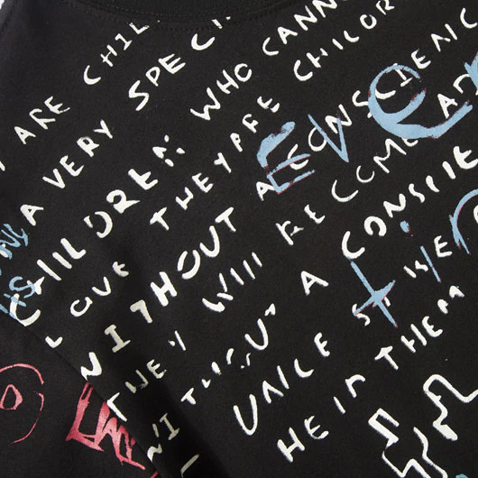 "THOUGHTS" T-shirt Noir oversize streetwear - URB1™ - URB1™ Vêtements Streetwear mode boutique streetwear shop