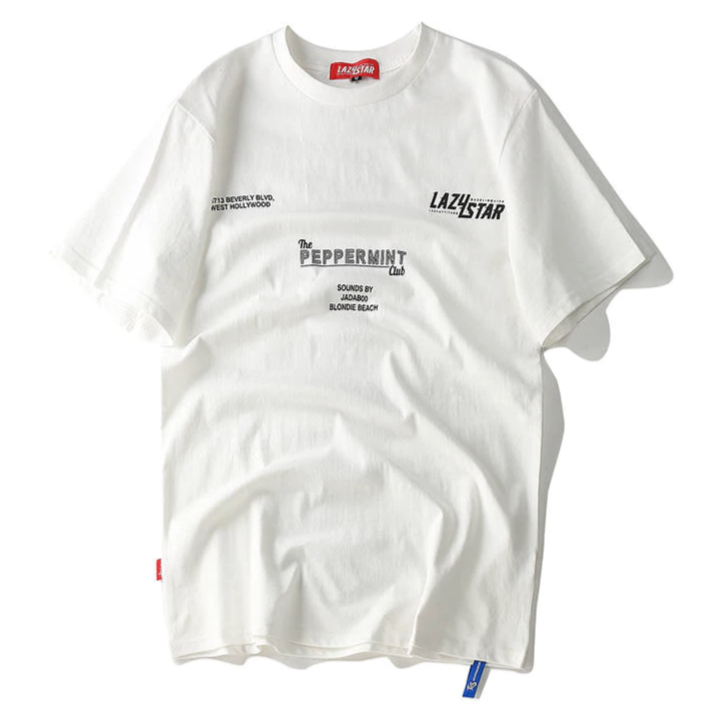 "PEPPERMINT" T-shirt Oversize Blanc Streetwear - URB1™ - URB1™ Vêtements Streetwear mode boutique streetwear shop