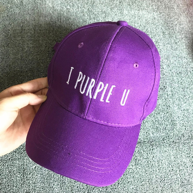 "I PURPLE U" Casquette Baseball Brodée Violet - URB1™