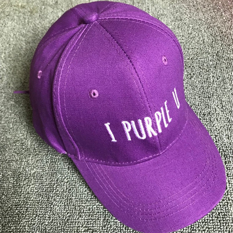 "I PURPLE U" Casquette Baseball Brodée Violet - URB1™