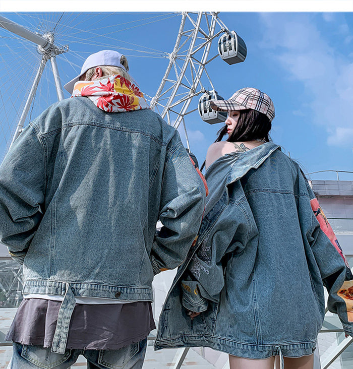 "VAN GOGH" Veste en jean denim - URB1™ - URB1™ Vêtements Streetwear mode boutique streetwear shop