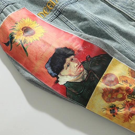 "VAN GOGH" Veste en jean denim - URB1™ - URB1™ Vêtements Streetwear mode boutique streetwear shop