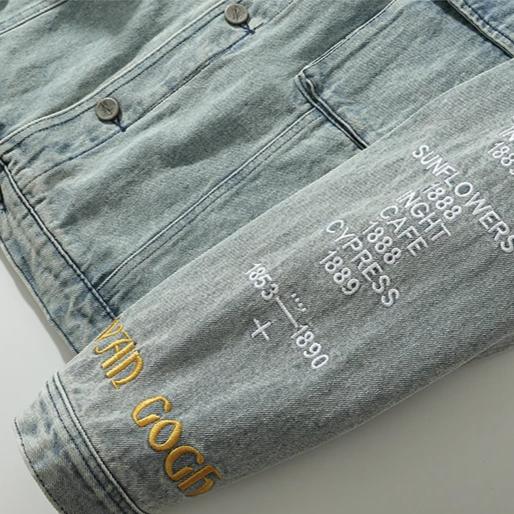 "VAN GOGH" Veste en jean denim - URB1™ - URB1™ Vêtements Streetwear mode boutique streetwear shop