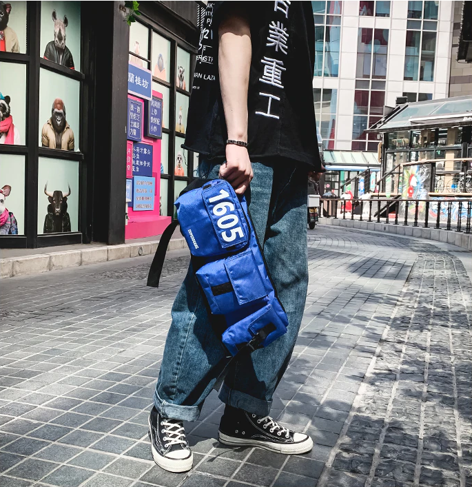 "1605" Sacoche Streetwear Bleu - URB1™ - URB1™ Vêtements Streetwear mode boutique streetwear shop