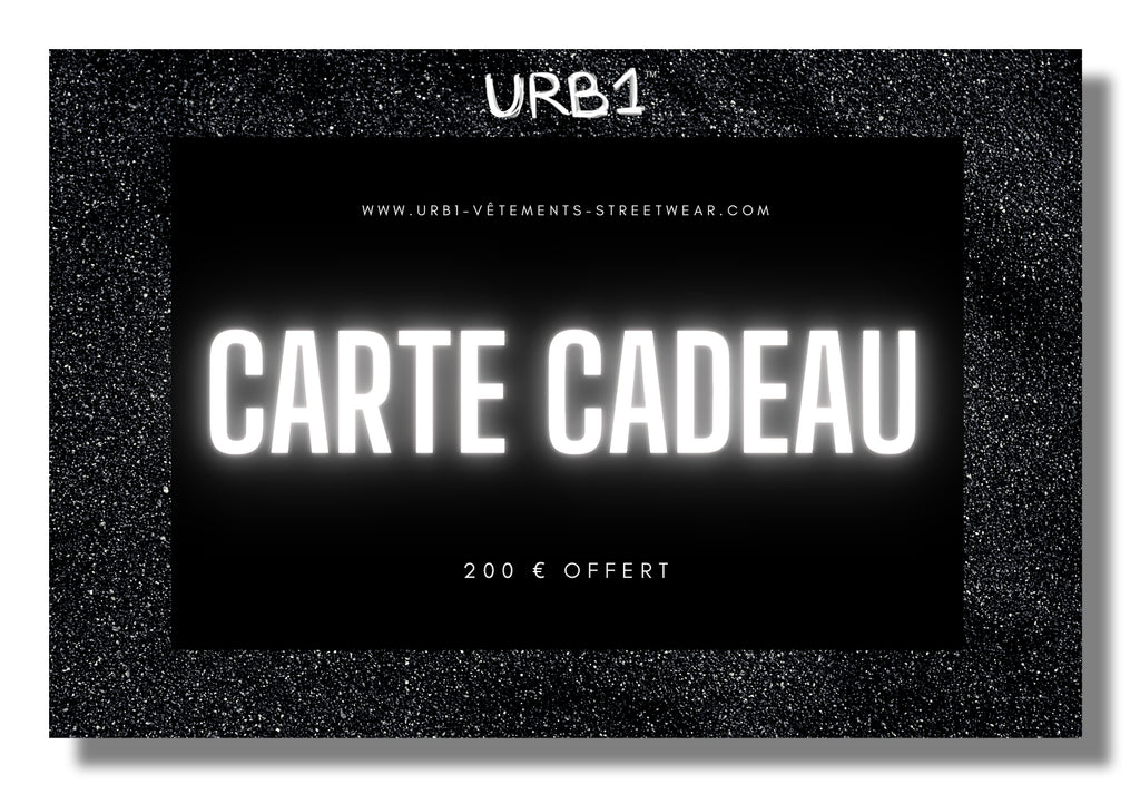 CARTE CADEAU URB1™ Vêtements Streetwear URB1™ Vêtements Streetwear URB1™ Vêtements Streetwear carte-cadeau-urb1™-vetements-streetwearCarte CadeauHOMME FEMME PAS CHER - URB1™ Vêt