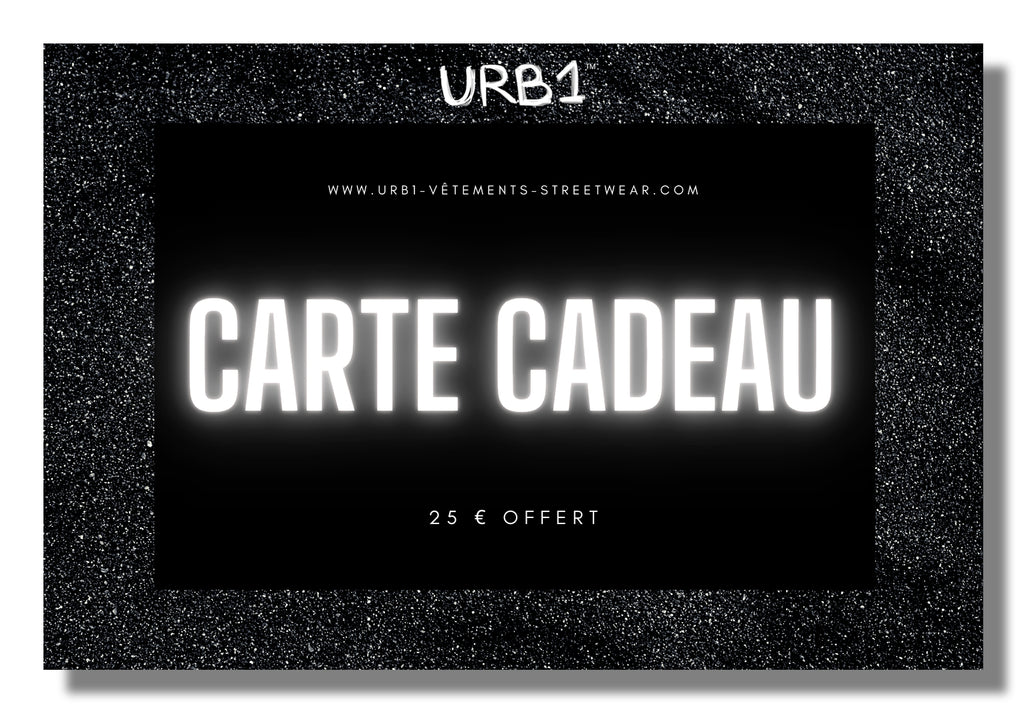 CARTE CADEAU URB1™ Vêtements Streetwear URB1™ Vêtements Streetwear URB1™ Vêtements Streetwear carte-cadeau-urb1™-vetements-streetwearCarte CadeauHOMME FEMME PAS CHER - URB1™ Vêt