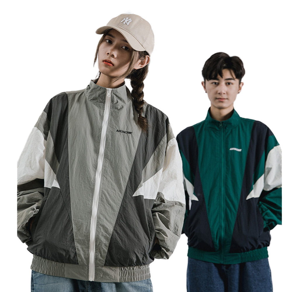 "ARTACME" Veste coupe vent retro Gris - URB1™ - URB1™ Vêtements Streetwear mode boutique streetwear shop