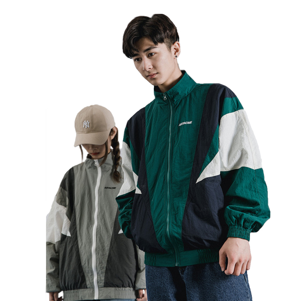 "ARTACME" Veste coupe vent retro Vert - URB1™ - URB1™ Vêtements Streetwear mode boutique streetwear shop