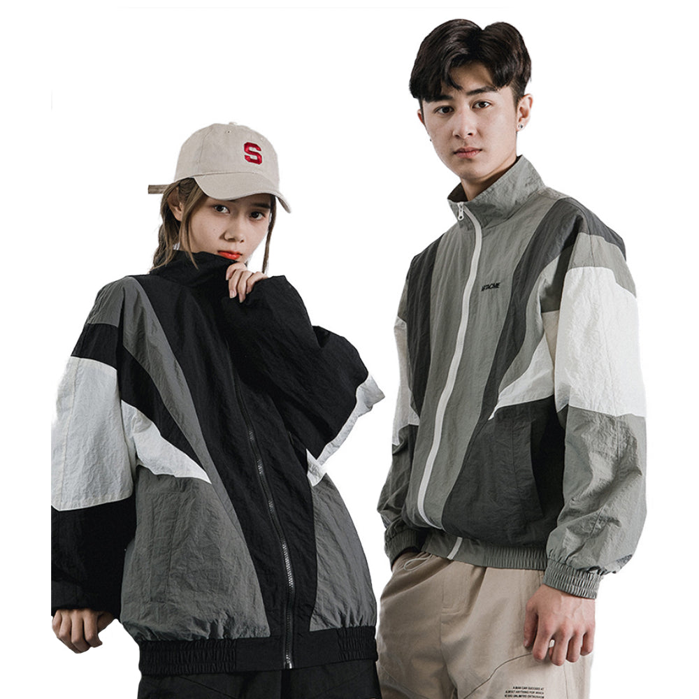 "ARTACME" Veste coupe vent retro Gris - URB1™ - URB1™ Vêtements Streetwear mode boutique streetwear shop