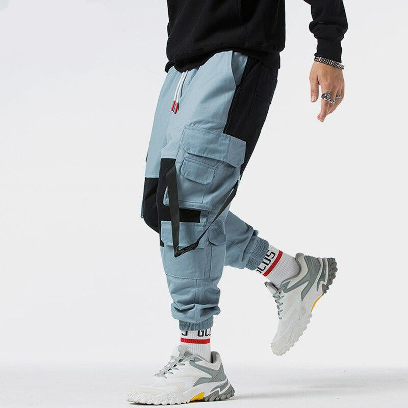 "CGO" Pantalon cargo Streetwear Bleu - URB1™ - URB1™ Vêtements Streetwear mode boutique streetwear shop