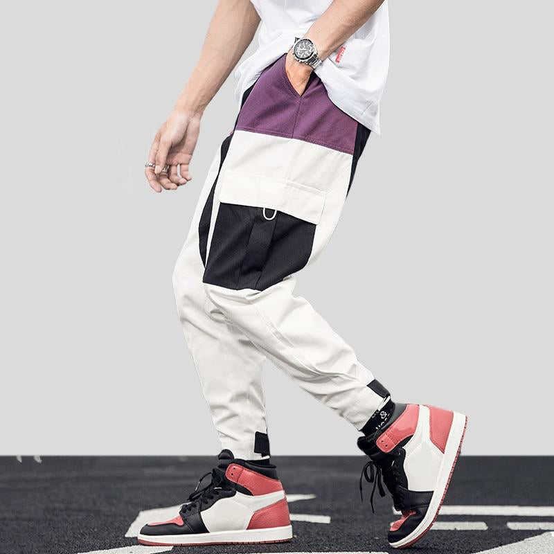 "PATCH WK" Pantalon cargo Streetwear Violet - URB1™ - URB1™ Vêtements Streetwear mode boutique streetwear shop