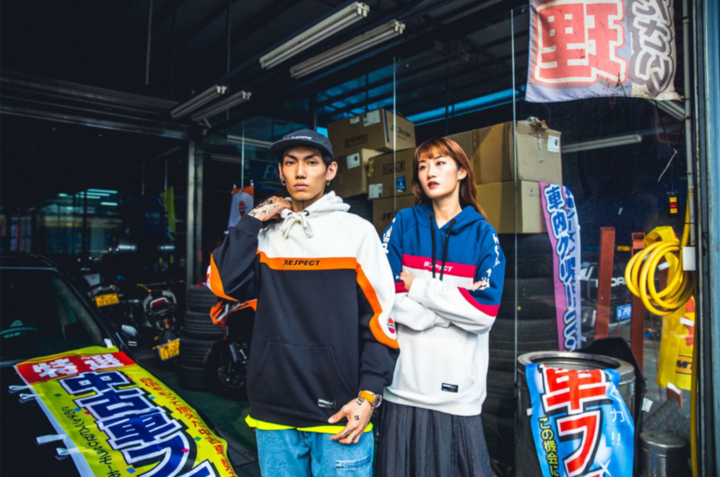 "RESPECT" Sweatshirt Hoodie à capuche Bleu - URB1™ - URB1™ Vêtements Streetwear mode boutique streetwear shop