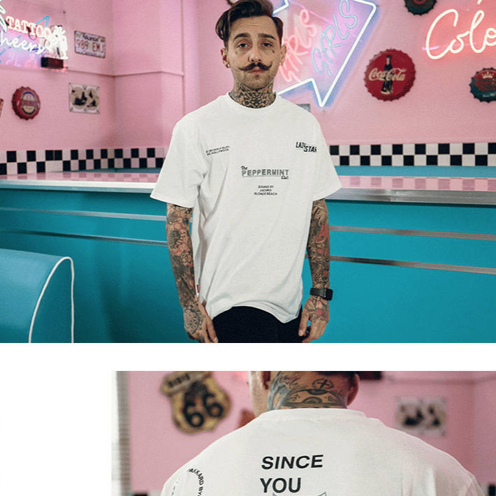 "PEPPERMINT" T-shirt Oversize Blanc Streetwear - URB1™ - URB1™ Vêtements Streetwear mode boutique streetwear shop