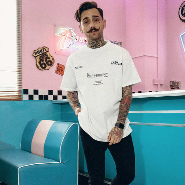 "PEPPERMINT" T-shirt Oversize Blanc Streetwear - URB1™ - URB1™ Vêtements Streetwear mode boutique streetwear shop