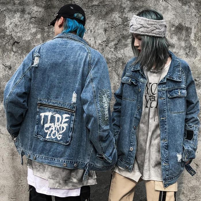 "TCL" Veste en Jean denim - URB1™ - URB1™ Vêtements Streetwear mode boutique streetwear shop