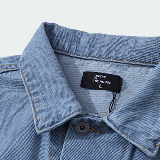 "CITY OF GODS" Veste en Jean bleu Imprimé - URB1™ - URB1™ Vêtements Streetwear mode boutique streetwear shop