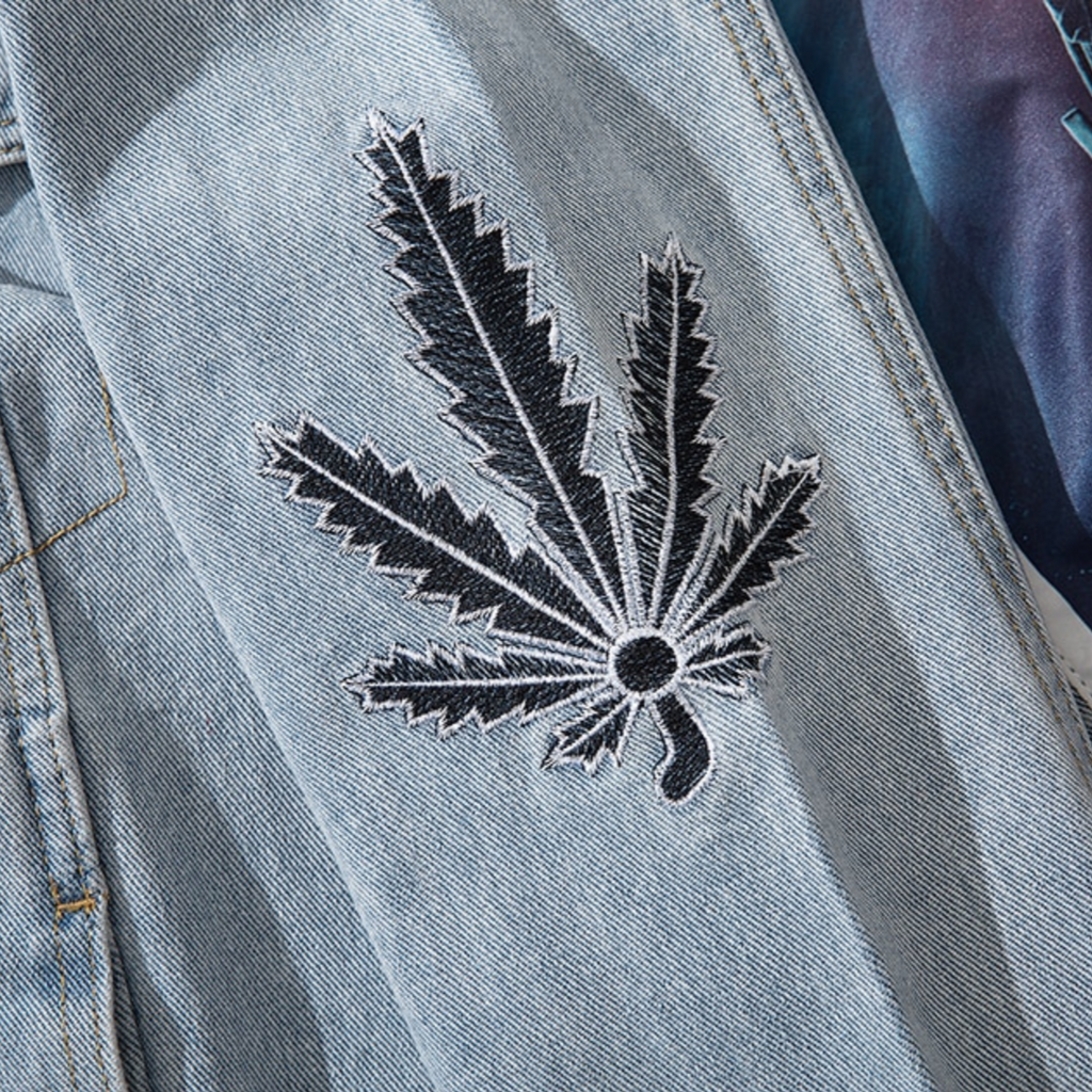 "DAILYSTYLE" Veste en jean denim - URB1™ - URB1™ Vêtements Streetwear mode boutique streetwear shop